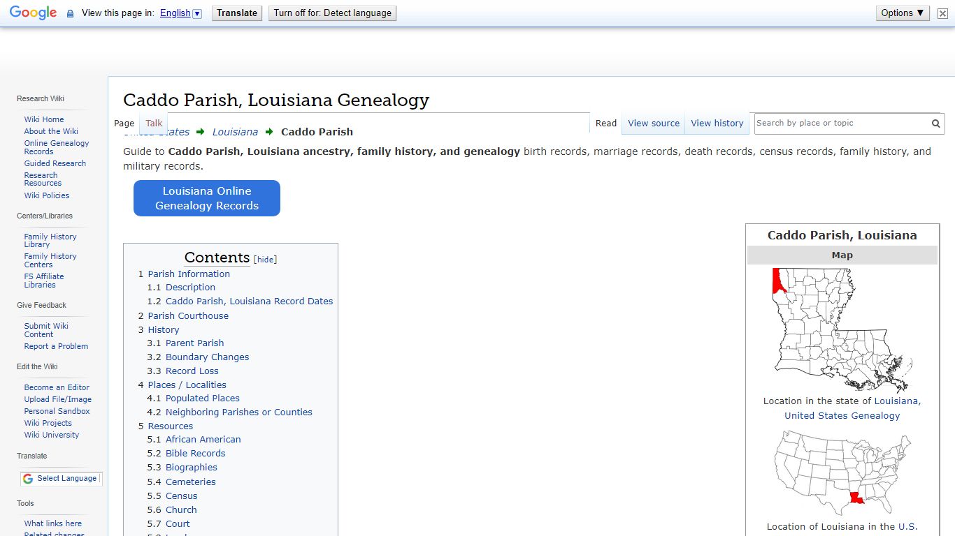 Caddo Parish, Louisiana Genealogy - FamilySearch Wiki